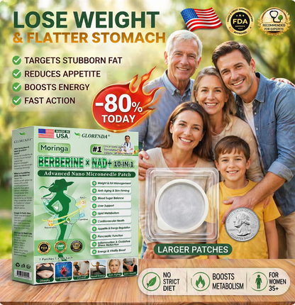 𝐆𝐋𝐎𝑹𝑬𝗡𝗗𝗔® 𝑴𝒐𝒓𝒊𝒏𝙜𝙖 · 𝘽𝙚𝙧𝙗𝙚𝙧𝒊𝒏𝒆 × 𝐍𝐴𝑫+ 10-𝐢𝐧-1 𝑨𝒅𝒗𝒂𝒏𝒄𝐞𝐝 𝑵𝒂𝙣𝙤 𝑴𝒊𝒄𝒓𝒐𝒏𝒆𝒆𝗱𝗹𝗲 𝐏𝐚𝒕𝗰𝗵 (𝐉𝐮𝐬𝐭 𝐨𝐧𝐜𝐞 𝐚 𝐝𝐚𝐲, 𝐯𝐢𝐬𝐢𝐛𝐥𝐞 𝐜𝐡𝐚𝐧𝐠𝐞𝐬 𝐢𝐧 𝟕 𝐝𝐚𝐲𝐬) ✅ 𝐅𝐨𝐫 𝐨𝐛𝐞𝒔𝒊𝒕𝒚, 𝐥𝐨𝐨𝐬𝐞 𝐬𝐤𝐢𝐧, 𝐝𝐢𝐚𝐛𝒆𝒕𝒆𝒔, 𝐬𝐥𝐞𝐞𝐩 𝐚𝐩𝐧𝐞𝐚, 𝐣𝐨𝐢𝐧𝐭 𝐢𝐬𝐬𝐮𝐞𝐬, 𝐚𝐧𝐝 𝐦𝐨𝐫𝐞